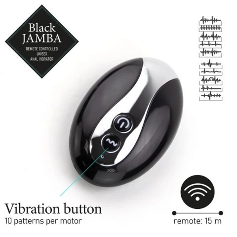 Masażer prostaty i punktu G - FeelzToys Black Jamba Masażer prostaty i punktu G - FeelzToys Black Jamba