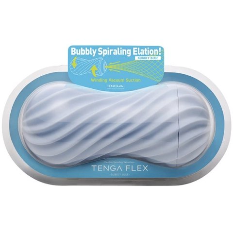 Nakładka do masturbacji - Tenga Flex II Bubbly Blue Nakładka do masturbacji - Tenga Flex II Bubbly Blue