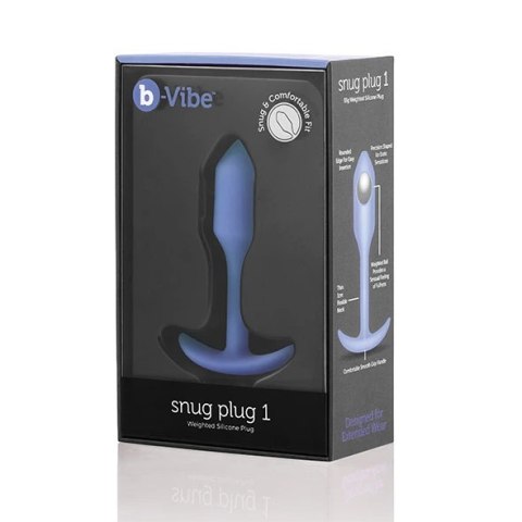Plug analny - B-Vibe Snug Plug 1 Violet Plug analny - B-Vibe Snug Plug 1 Violet