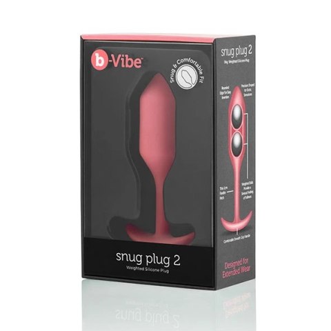 Plug analny - B-Vibe Snug Plug 2 Coral Plug analny - B-Vibe Snug Plug 2 Coral