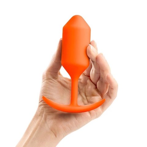 B-Vibe Snug Plug 3 Orange silikonowy z obciążeniem 180,7 g B-Vibe Snug Plug 3 Orange silikonowy z obciążeniem 180,7 g