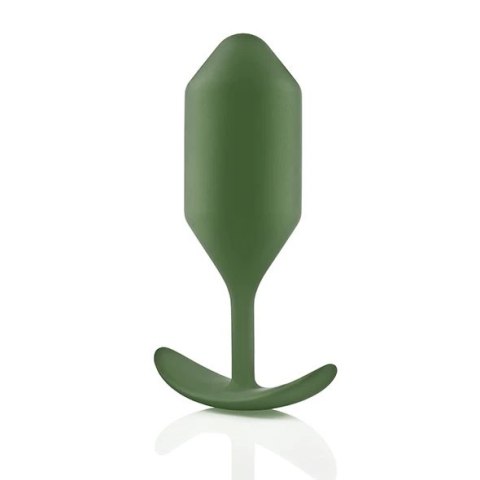 B-Vibe Snug Plug 4 Army anatomiczny korek silikonowy ciężki 255g B-Vibe Snug Plug 4 Army anatomiczny korek silikonowy ciężki 255g
