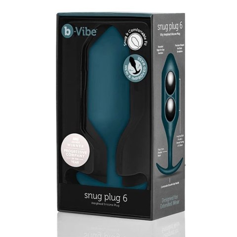 Plug analny - B-Vibe Snug Plug 6 Marine Plug analny - B-Vibe Snug Plug 6 Marine