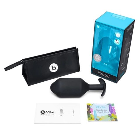 B-Vibe Snug Plug 7 Black - anatomiczny model silikonowy 600g B-Vibe Snug Plug 7 Black - anatomiczny model silikonowy 600g