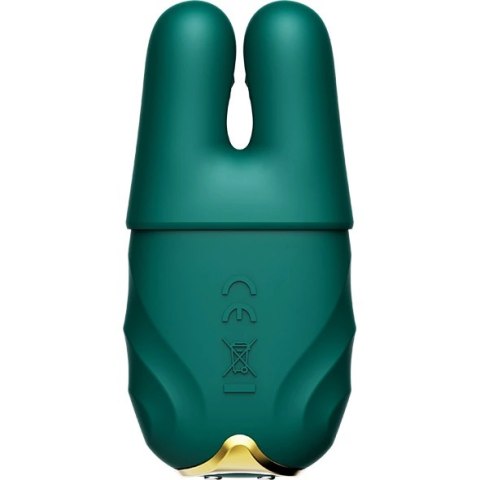 Wibrujące zaciski na sutki - Zalo Nave Turquoise Green Wibrujące zaciski na sutki - Zalo Nave Turquoise Green