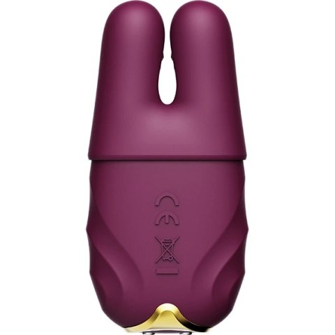 Wibrujące zaciski na sutki - Zalo Nave Velvet Purple Wibrujące zaciski na sutki - Zalo Nave Velvet Purple