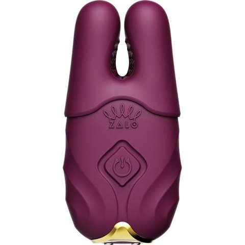 Wibrujące zaciski na sutki - Zalo Nave Velvet Purple Wibrujące zaciski na sutki - Zalo Nave Velvet Purple