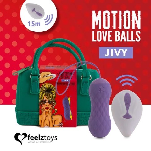 Zdalnie sterowane jajeczko wibrujące - FeelzToys Motion Love Balls Jivy Zdalnie sterowane jajeczko wibrujące - FeelzToys Motion Love Balls Jivy