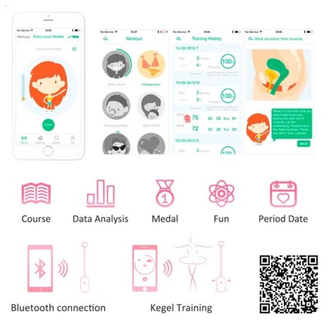 Zdalnie sterowane jajeczko wibrujące - Magic Motion Kegel Coach Smart Exerciser Zdalnie sterowane jajeczko wibrujące - Magic Motion Kegel Coach Smart Exerciser
