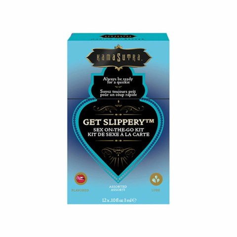 Zestaw środków nawilżających - Kama Sutra Sex To Go Kits Get Slippery Zestaw środków nawilżających - Kama Sutra Sex To Go Kits Get Slippery