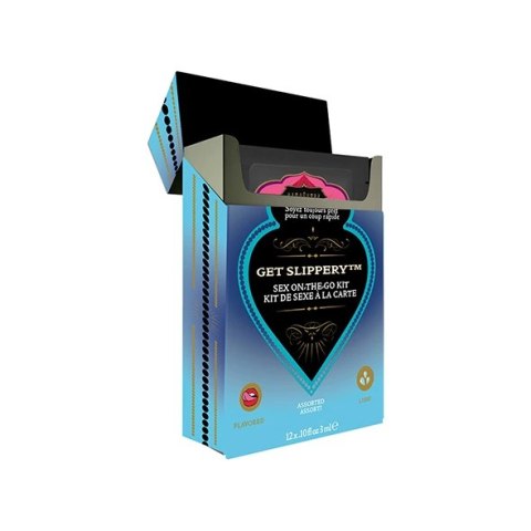 Zestaw środków nawilżających - Kama Sutra Sex To Go Kits Get Slippery Zestaw środków nawilżających - Kama Sutra Sex To Go Kits Get Slippery