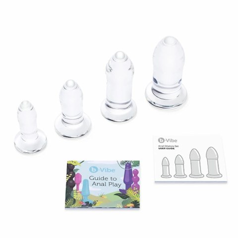 Zestaw szklanych plugów analnych - B-Vibe Anal Dilators Set Zestaw szklanych plugów analnych - B-Vibe Anal Dilators Set