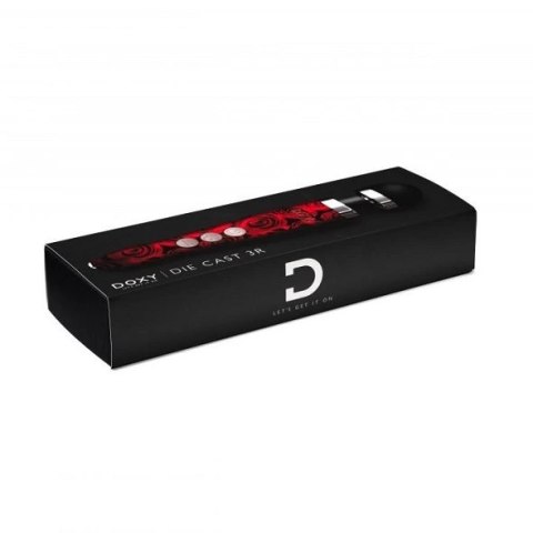 Masażer - Doxy Die Cast 3R Wand Massager Rose Pattern Masażer - Doxy Die Cast 3R Wand Massager Rose Pattern