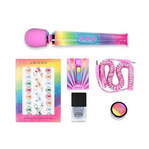 Masażer - Le Wand Petite All That Glimmers Massager Rainbow Ombre Masażer - Le Wand Petite All That Glimmers Massager Rainbow Ombre