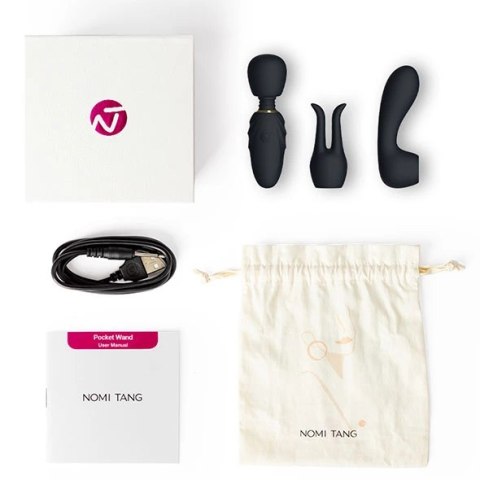 Masażer - Nomi Tang Pocket Wand Black Masażer - Nomi Tang Pocket Wand Black