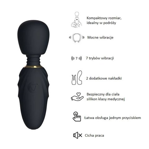 Masażer - Nomi Tang Pocket Wand Black Masażer - Nomi Tang Pocket Wand Black