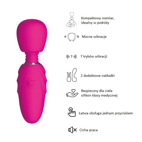 Masażer - Nomi Tang Pocket Wand Hot Pink Masażer - Nomi Tang Pocket Wand Hot Pink