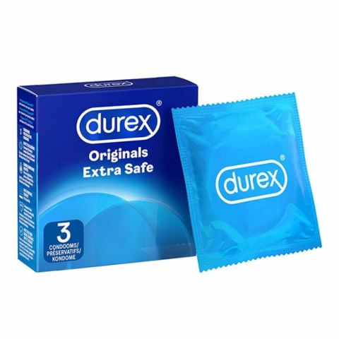 Prezerwatywy - Durex Originals Extra Safe 3 szt Prezerwatywy - Durex Originals Extra Safe 3 szt