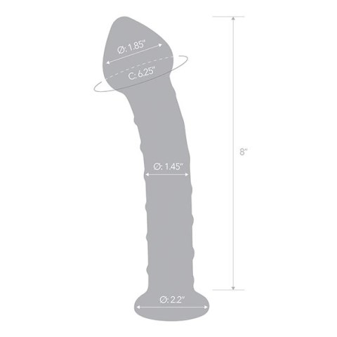Szklane dildo - Glas Mr. Swirly 20,3 cm Szklane dildo - Glas Mr. Swirly 20,3 cm
