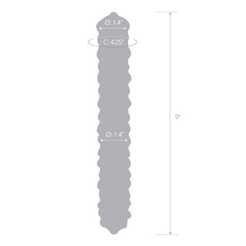 Szklane dildo - Glas Purple Rose Nubby 23 cm Szklane dildo - Glas Purple Rose Nubby 23 cm
