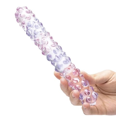 Szklane dildo - Glas Purple Rose Nubby 23 cm Szklane dildo - Glas Purple Rose Nubby 23 cm