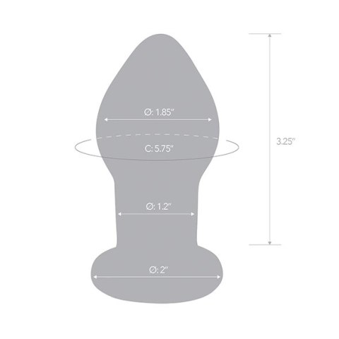 Szklany plug analny wibrujący - Glas Vibrating Butt Plug Szklany plug analny wibrujący - Glas Vibrating Butt Plug