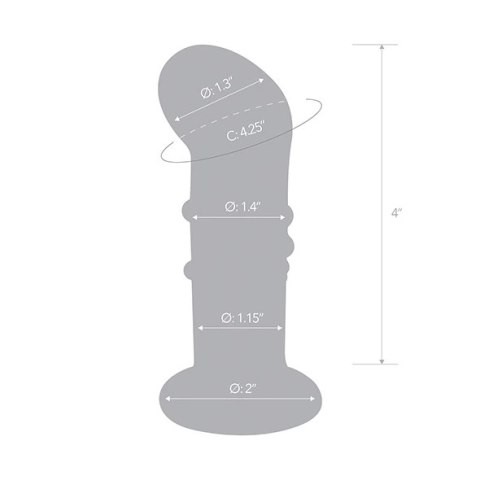 Szklany plug analny wibrujący - Glas Vibrating Dotted G-Spot/P-Spot Plug Szklany plug analny wibrujący - Glas Vibrating Dotted G-Spot/P-Spot Plug