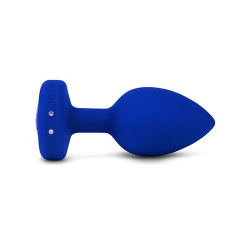 Zdalnie sterowany plug analny - B-Vibe Vibrating Jewel Plug L/XL Navy Zdalnie sterowany plug analny - B-Vibe Vibrating Jewel Plug L/XL Navy