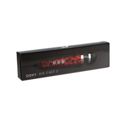 Masażer - Doxy Die Cast 3 Wand Massager Rose Pattern Masażer - Doxy Die Cast 3 Wand Massager Rose Pattern