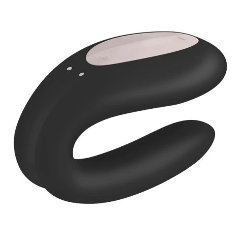 Wibrator dla par - Satisfyer Double Joy Black Wibrator dla par - Satisfyer Double Joy Black