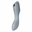 Wibrator z masażerem powietrznym - Satisfyer Curvy Trinity 3 Blue Grey