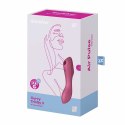 Wibrator z masażerem powietrznym - Satisfyer Curvy Trinity 3 Red