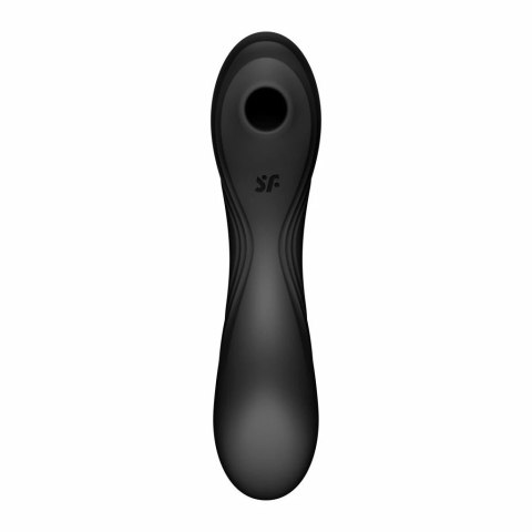 Wibrator z masażerem powietrznym - Satisfyer Curvy Trinity 4 Black Wibrator z masażerem powietrznym - Satisfyer Curvy Trinity 4 Black