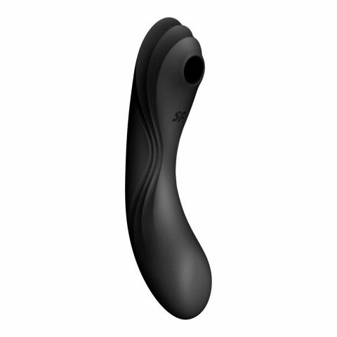 Wibrator z masażerem powietrznym - Satisfyer Curvy Trinity 4 Black Wibrator z masażerem powietrznym - Satisfyer Curvy Trinity 4 Black