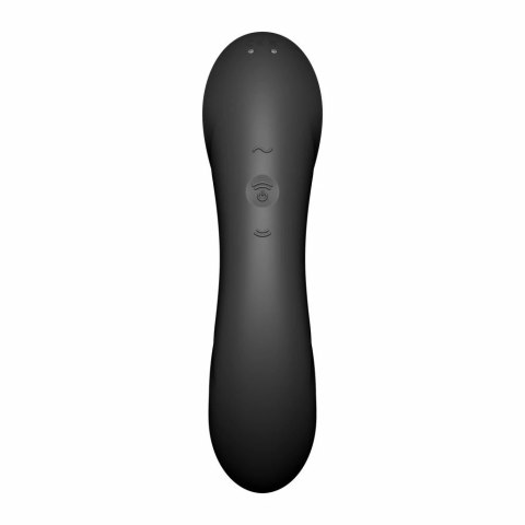 Wibrator z masażerem powietrznym - Satisfyer Curvy Trinity 4 Black Wibrator z masażerem powietrznym - Satisfyer Curvy Trinity 4 Black