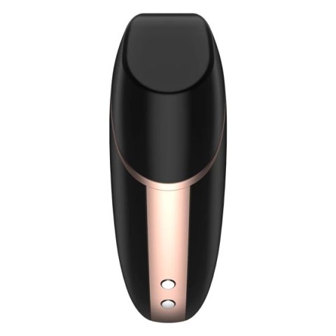 Wibrator z masażerem powietrznym - Satisfyer Love Triangle Black Wibrator z masażerem powietrznym - Satisfyer Love Triangle Black