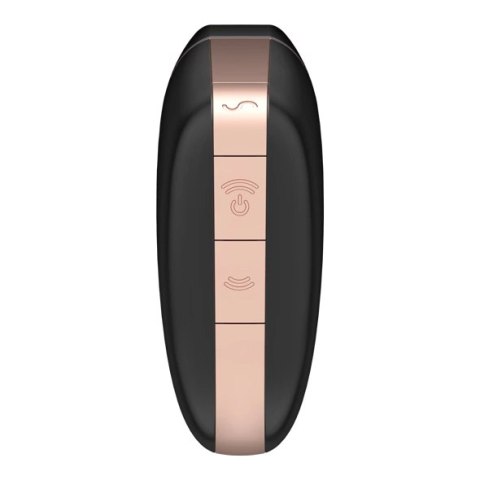 Wibrator z masażerem powietrznym - Satisfyer Love Triangle Black Wibrator z masażerem powietrznym - Satisfyer Love Triangle Black