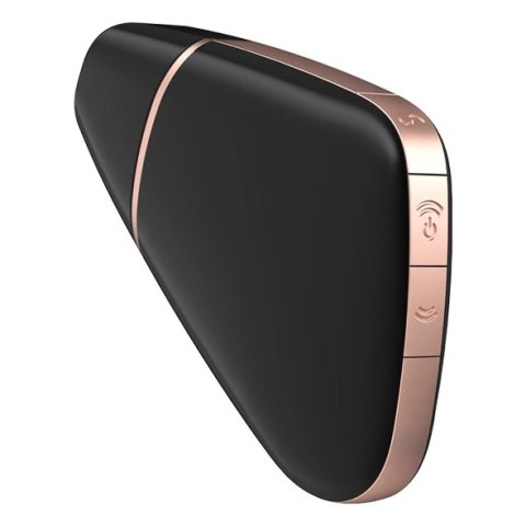 Wibrator z masażerem powietrznym - Satisfyer Love Triangle Black Wibrator z masażerem powietrznym - Satisfyer Love Triangle Black