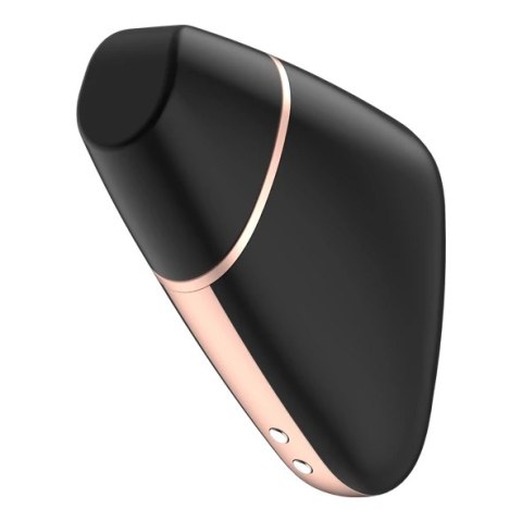 Wibrator z masażerem powietrznym - Satisfyer Love Triangle Black Wibrator z masażerem powietrznym - Satisfyer Love Triangle Black