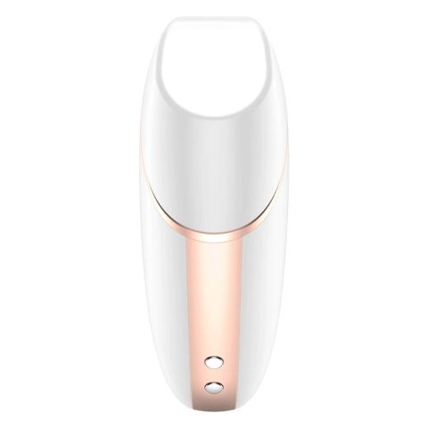 Wibrator z masażerem powietrznym - Satisfyer Love Triangle White Wibrator z masażerem powietrznym - Satisfyer Love Triangle White