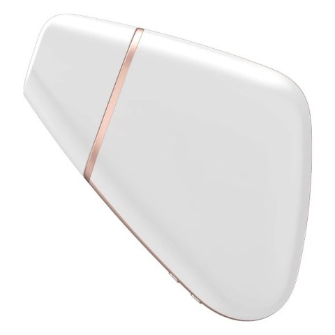 Wibrator z masażerem powietrznym - Satisfyer Love Triangle White Wibrator z masażerem powietrznym - Satisfyer Love Triangle White