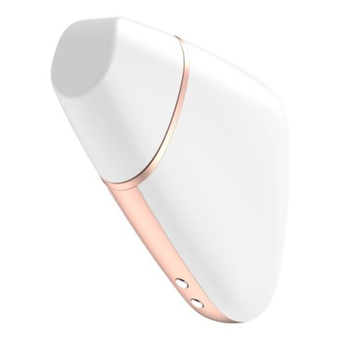 Wibrator z masażerem powietrznym - Satisfyer Love Triangle White Wibrator z masażerem powietrznym - Satisfyer Love Triangle White