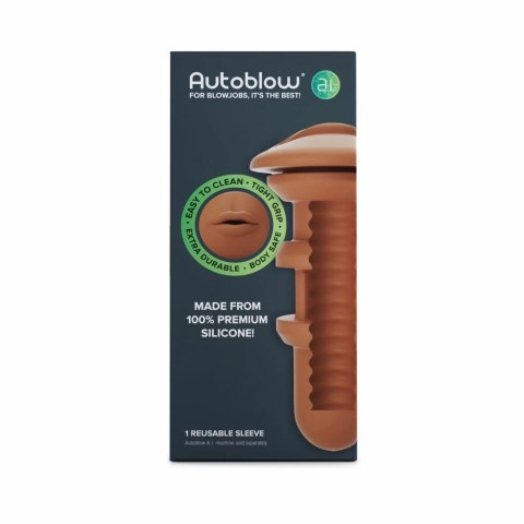 Wkładka do masturbatora - Autoblow A.I. Mouth Sleeve Brown Wkładka do masturbatora - Autoblow A.I. Mouth Sleeve Brown