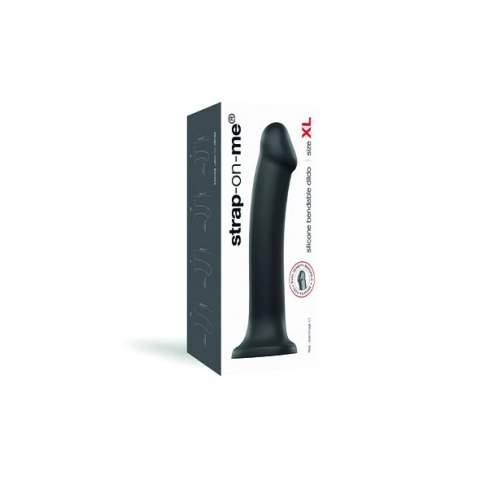 Dildo - Strap-On-Me Dual Density Bendable Dildo Black XL Dildo - Strap-On-Me Dual Density Bendable Dildo Black XL