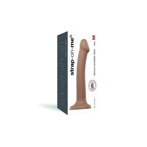 Dildo - Strap-On-Me Dual Density Bendable Dildo Caramel M Dildo - Strap-On-Me Dual Density Bendable Dildo Caramel M