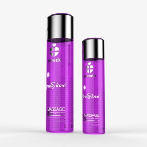 Olejek do masażu - Swede Fruity Love Massage Sweet Raspberry Rhubarb 120 ml Olejek do masażu - Swede Fruity Love Massage Sweet Raspberry Rhubarb 120 ml