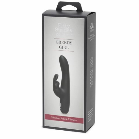Wibrator - Fifty Shades of Grey Greedy Girl Rechargeable Slimline Rabbit Vibrator Wibrator - Fifty Shades of Grey Greedy Girl Rechargeable Slimline Rabbit Vibrator