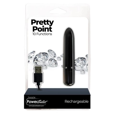 Wibrator - PowerBullet Pretty Point Black Wibrator - PowerBullet Pretty Point Black