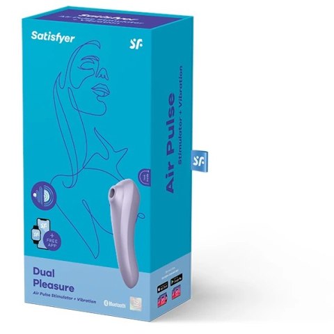 Wibrator z masażerem powietrznym - Satisfyer Dual Pleasure Mauve Wibrator z masażerem powietrznym - Satisfyer Dual Pleasure Mauve