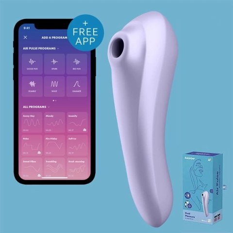 Wibrator z masażerem powietrznym - Satisfyer Dual Pleasure Mauve Wibrator z masażerem powietrznym - Satisfyer Dual Pleasure Mauve